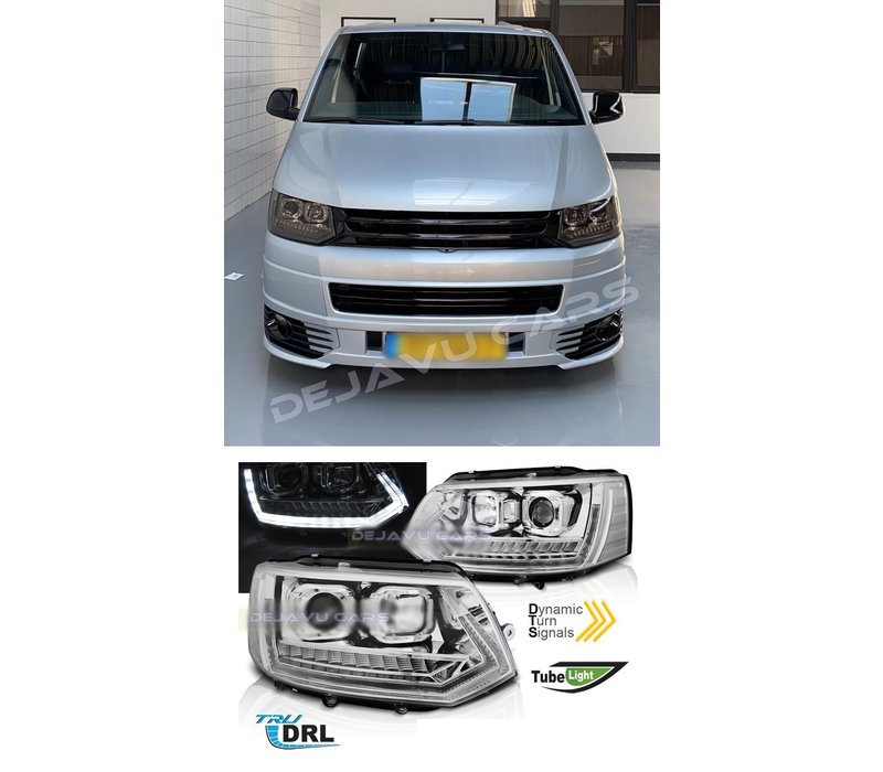 Xenon Look Dynamic LED Headlights for Volkswagen Transporter T5