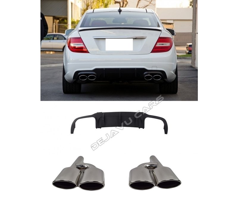 C63 AMG Look Diffuser for Mercedes Benz C-Class W204