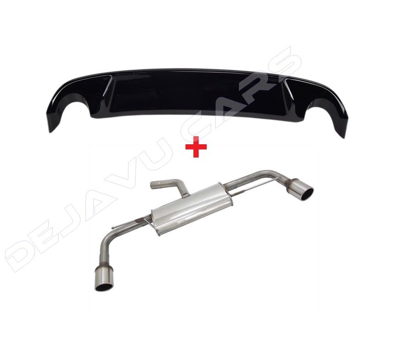 GTI Look Diffuser + Sport Exhaust system for Volkswagen Golf 6