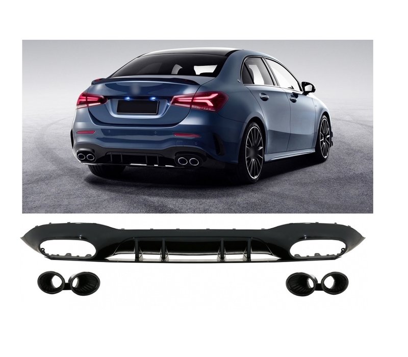 A 45 AMG Look Diffuser for Mercedes Benz A-Class V177 Sedan