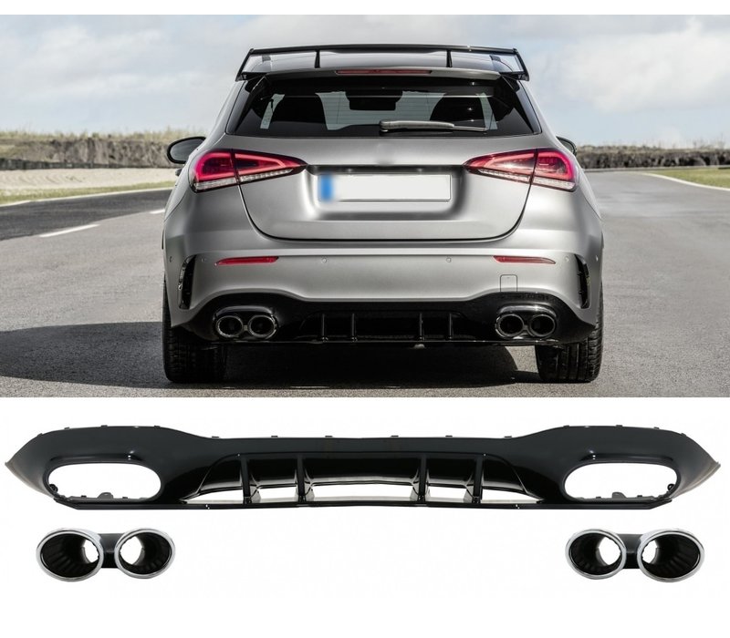 A 45 AMG Look Diffuser for Mercedes Benz A-Class W177 Hatchback