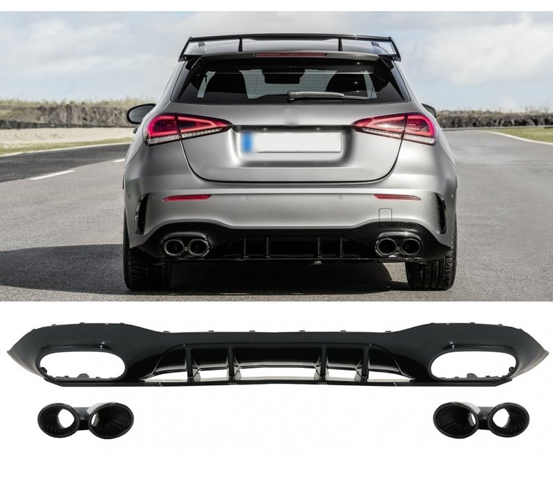 A 45 AMG Look Diffuser for Mercedes Benz A-Class W177 Hatchback