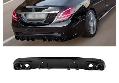OEM Line ® Facelift C43 AMG Look Diffusor für Mercedes Benz C Klasse W205 / S205