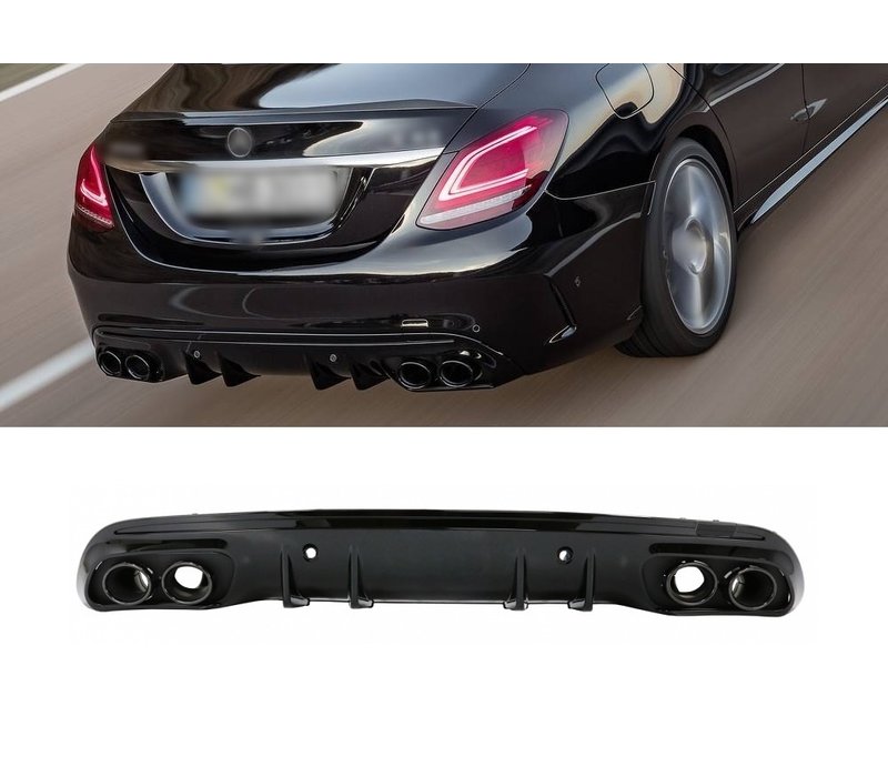 Facelift C43 AMG Look Diffuser for Mercedes Benz C-Class W205 / S205