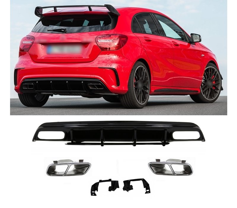 Facelift A 45 AMG Look Diffuser for Mercedes Benz A-Klasse W176