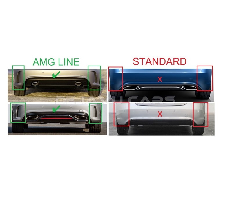 A45 AMG Look Diffuser voor Mercedes Benz A Klasse W176