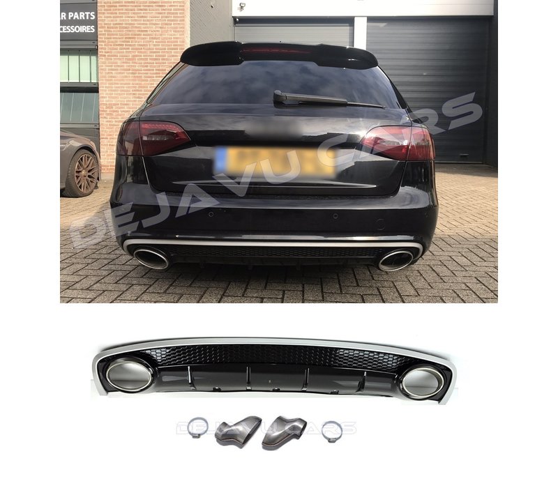 RS4 Look Diffuser voor Audi A4 B8.5