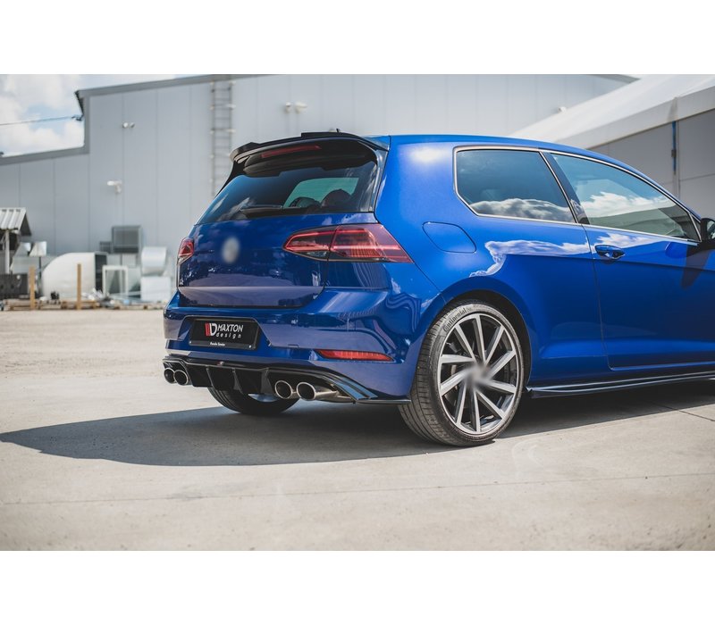 Aggressive Diffuser for Volkswagen Golf 7.5 Facelift R R line GTI GTD ...