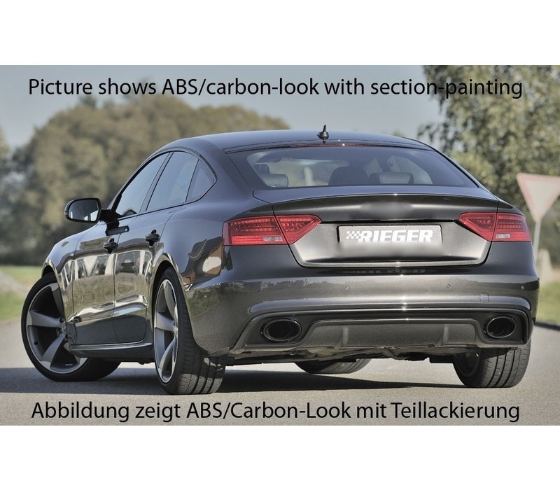 RS5 Look Diffuser voor Audi A5 8T Sportback S line / S5