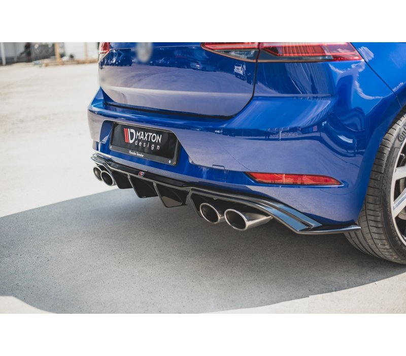 Aggressive Diffuser for Volkswagen Golf 7.5 Facelift / R / R line / GTI / GTD / GTE