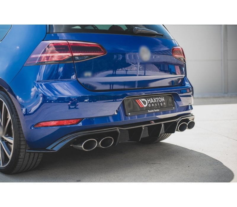 Aggressive Diffuser for Volkswagen Golf 7.5 Facelift / R / R line / GTI / GTD / GTE