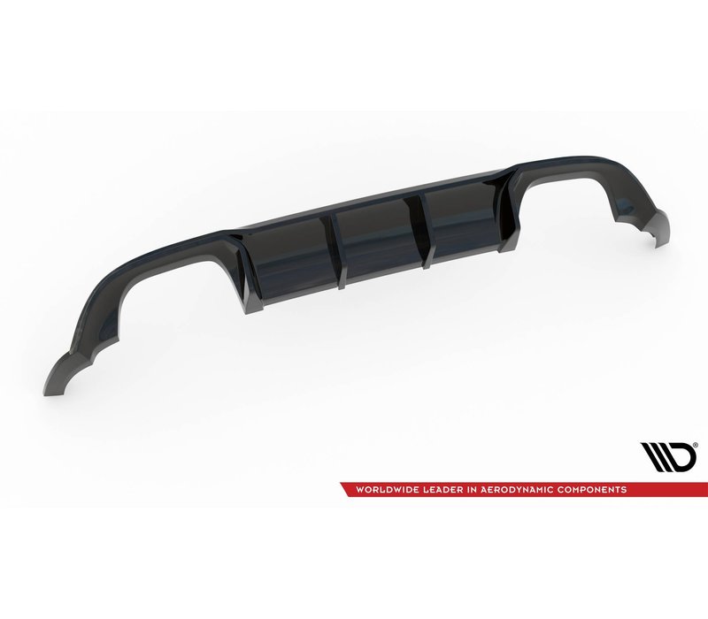 Aggressive Diffuser voor Volkswagen Golf 7.5 Facelift / R / R line / GTI / GTD / GTE