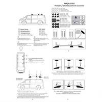 Aluminium Dachreling Schwarz für Volkswagen Transporter T5 / T5.1 / T6 / T6.1