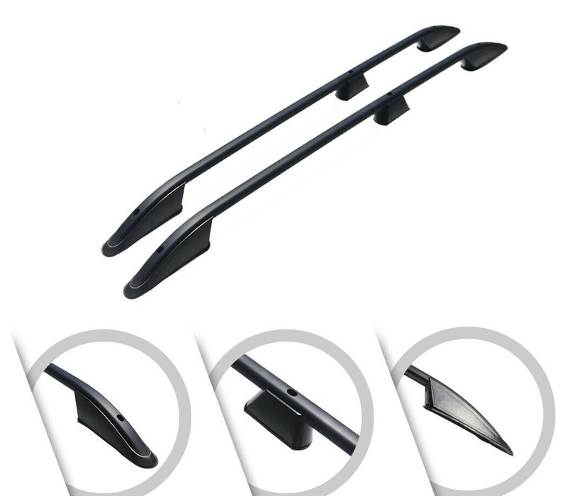 Aluminium Dachreling Schwarz für Volkswagen Transporter T5 / T5.1 / T6 / T6.1