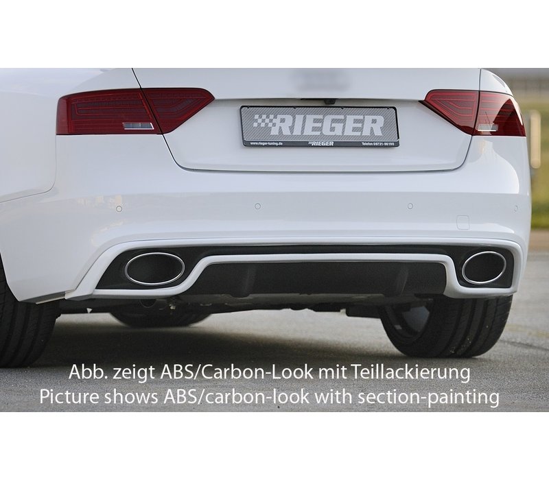 RS5 Look Diffuser voor Audi A5 8T Coupe / Cabrio S line / S5