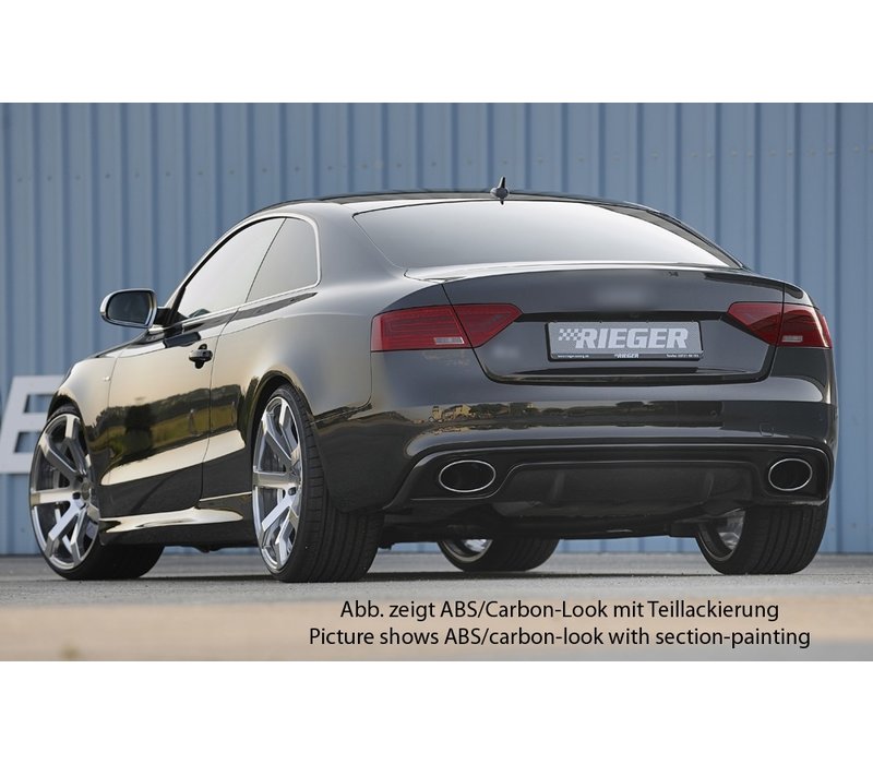 RS5 Look Diffuser for Audi A5 8T Coupe / Cabrio S line / S5 