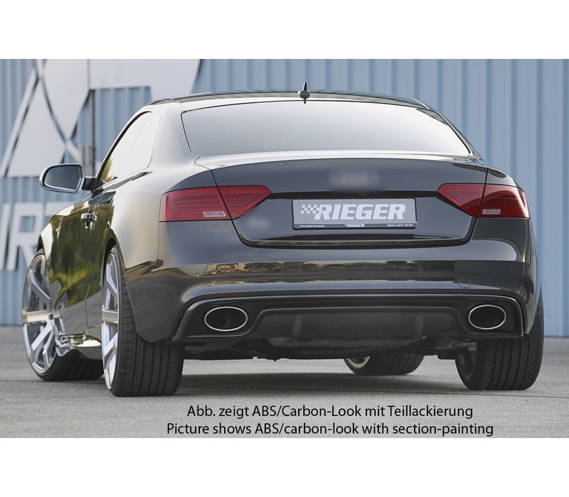 RS5 Look Diffuser for Audi A5 8T Coupe / Cabrio S line / S5