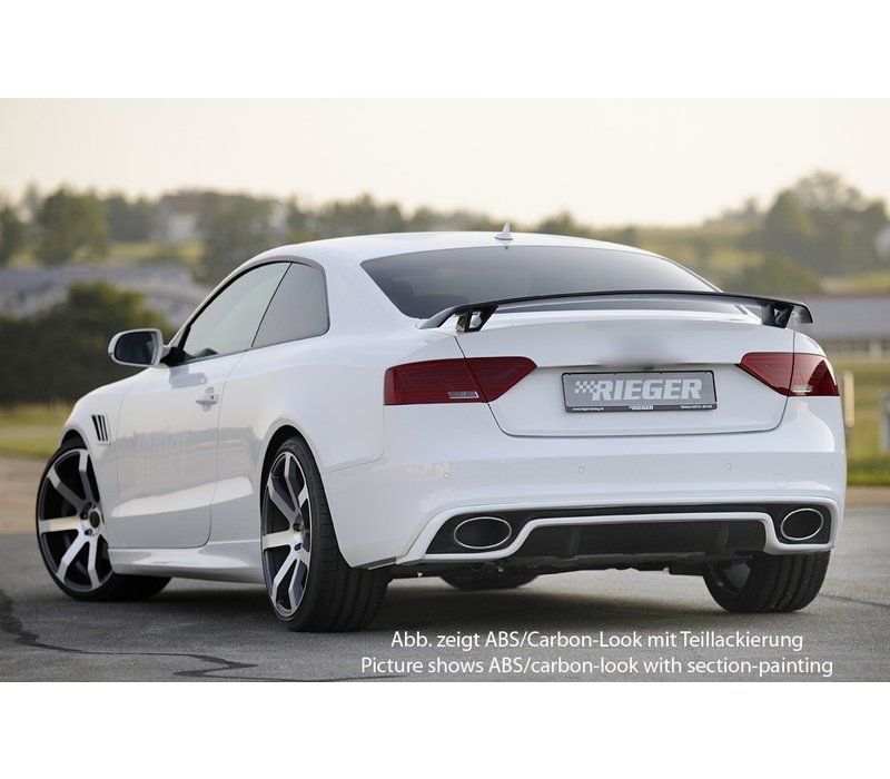 RS5 Look Diffuser for Audi A5 8T Coupe / Cabrio S line / S5