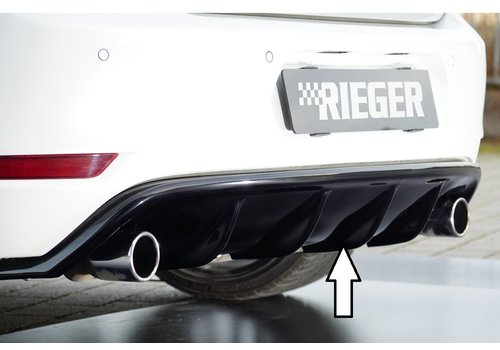 Rieger Tuning Aggressive Diffuser for Volkswagen Golf 6 GTI / GTD