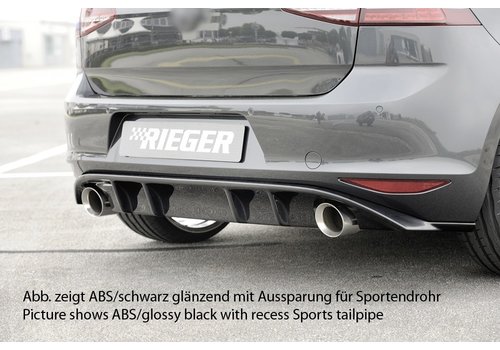 Rieger Tuning Facelift GTI Look Diffusor für Volkswagen Golf 7