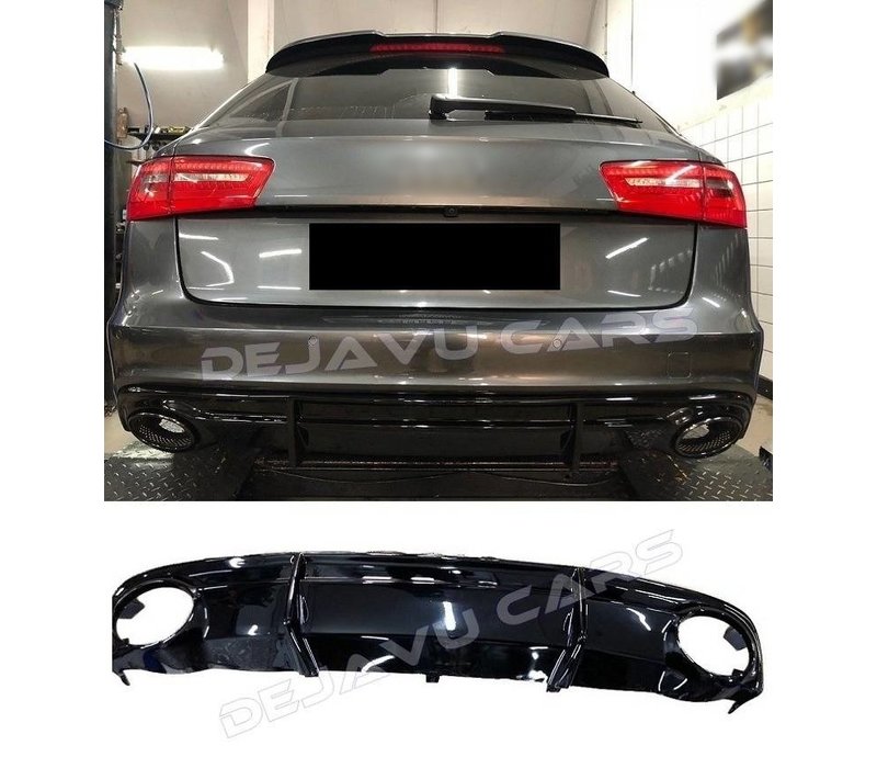 RS6 Look Diffuser voor Audi A6  C7 S line / S6