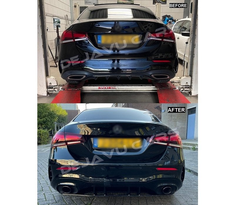 A35 AMG Look Diffuser for Mercedes Benz A-Class V177 Sedan