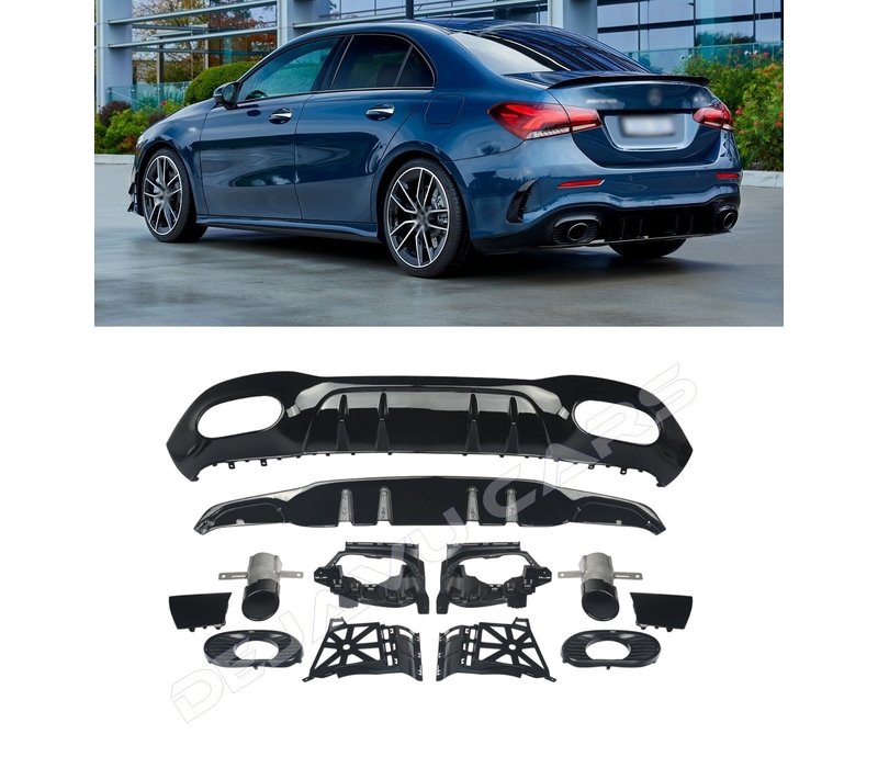 A 35 AMG Look Diffuser for Mercedes Benz A-Class V177 Sedan