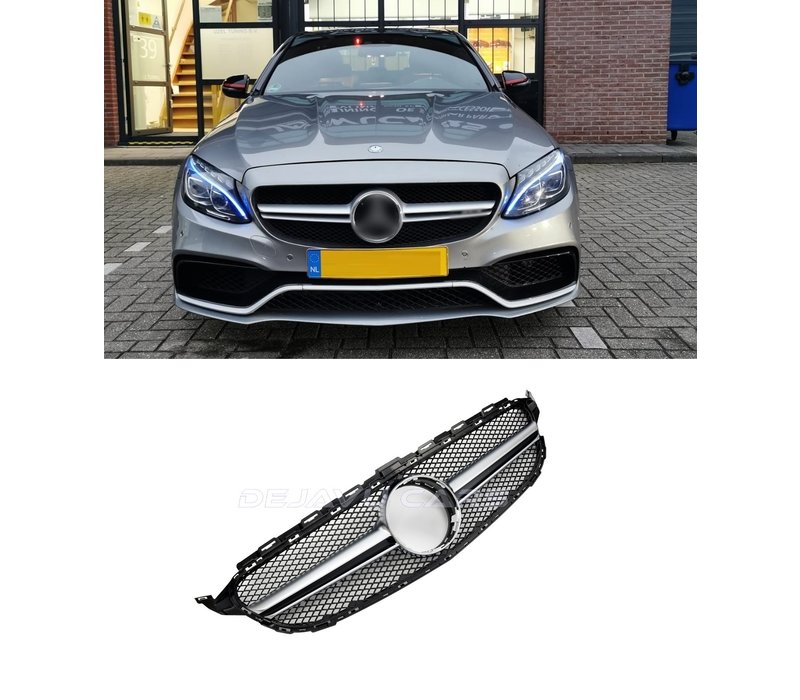 C63 AMG Look Kühlergrill für Mercedes Benz C-Klasse W205