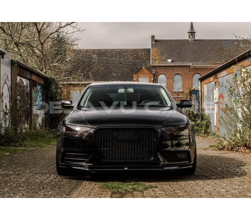 RS4 Look Front Grill Black Edition voor Audi A4 B8.5