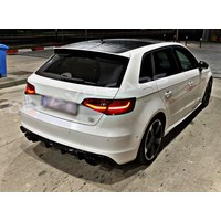 RS3 Look Diffuser for Audi A3 8V S line & S3