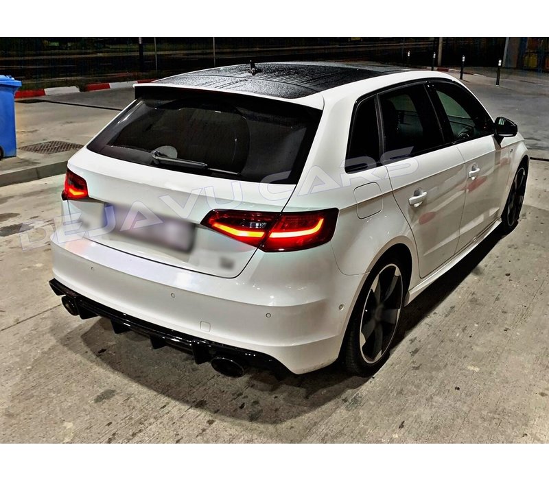 RS3 Look Diffuser for Audi A3 8V S line & S3