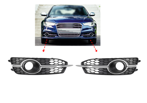 OEM Line ® Voorbumper rooster voor Audi A6 C7 S line / S6 C7