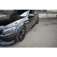 Seitenschweller Diffusor für Mercedes Benz C-Klasse W205 S205 AMG Line / C43 AMG