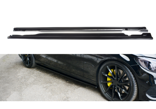 Maxton Design Side skirts Diffuser voor Mercedes Benz C-Klasse W205 S205 AMG Line / C43 AMG