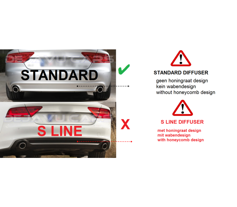 RS7 Look Diffusor für Audi A7 4G Sportback