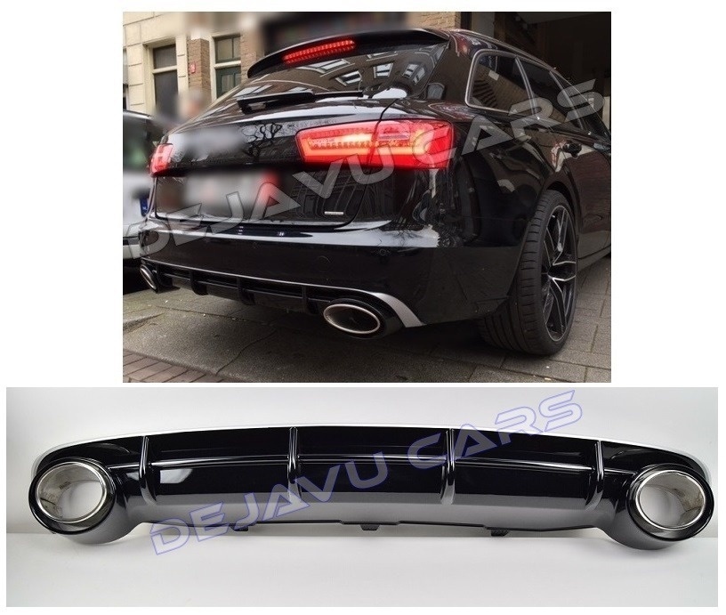 RS6 Look Diffuser for Audi A6 C7 4G / S line / S6 