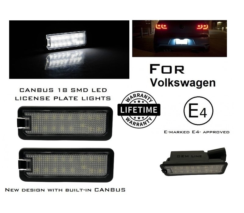 LED License Plate Lights for Volkswagen