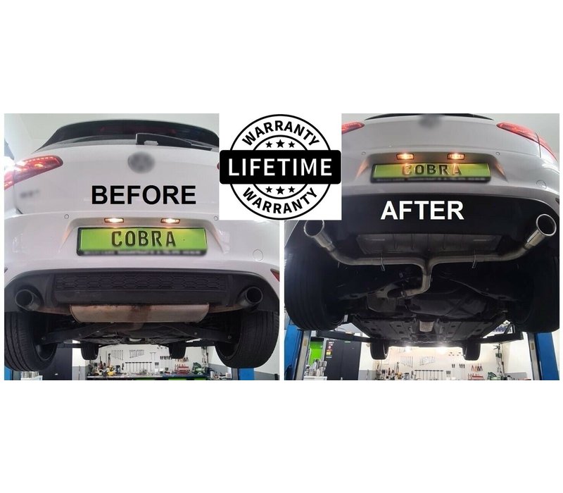 GTI Look Sport Uitlaat + Diffuser voor VW Golf 7 GTI GTD GTE