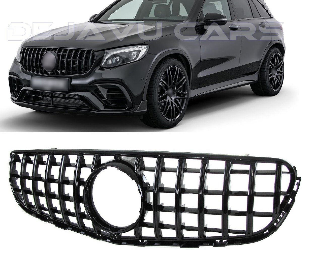 Grille Sport Chrome and Black for Mercedes X253 GLC-CLASS AMG LOOK