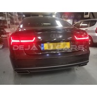 S line Facelift Look Diffuser + Uitlaat sierstukken voor Audi A6 C7 4G / S line / S6