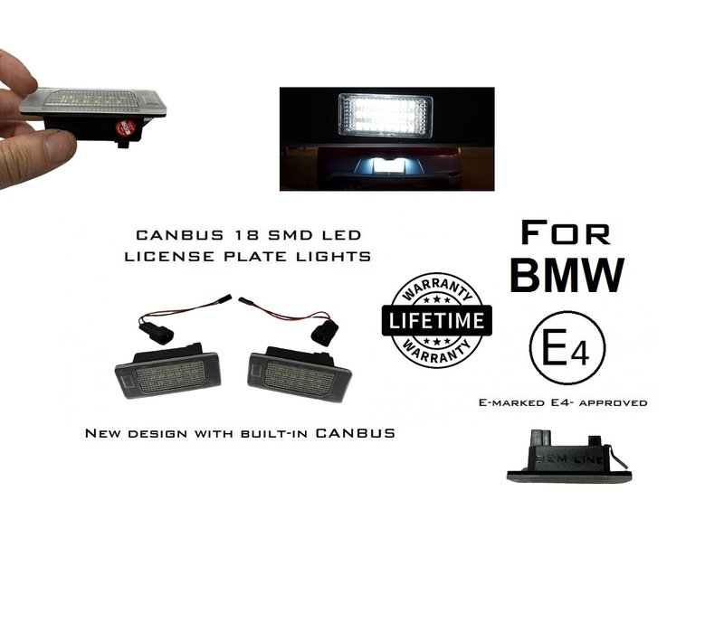 LED License Plate Lights for BMW