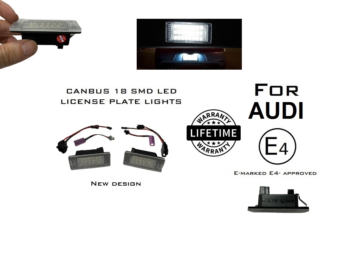 Für Audi LED Kennzeichenbeleuchtung