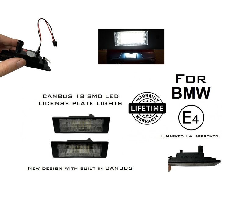 LED License Plate Lights for BMW