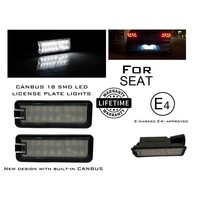 LED License Plate Lights for Seat