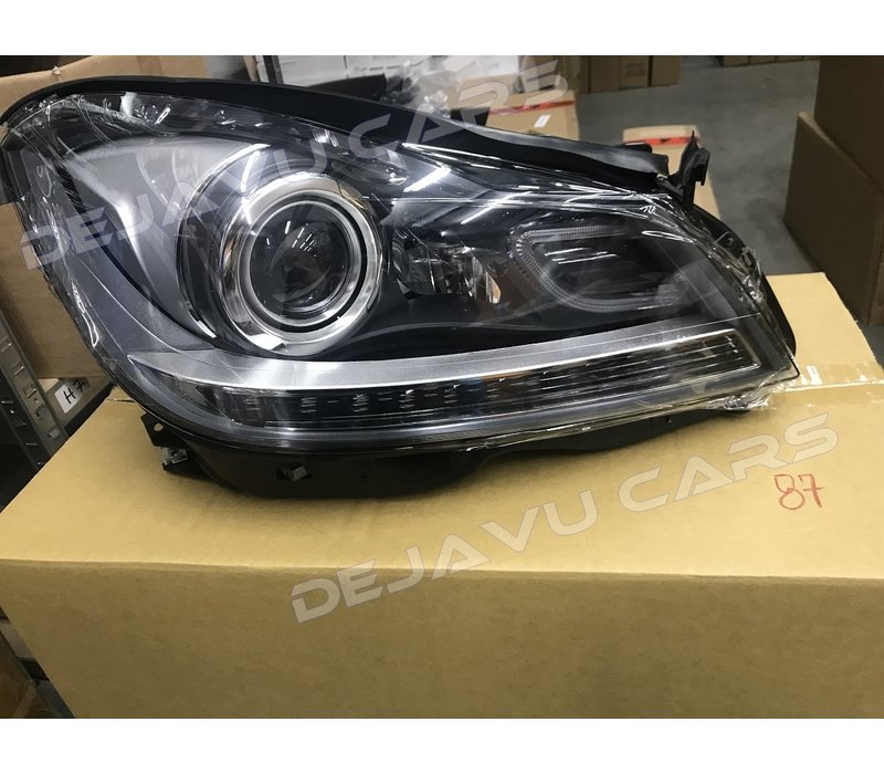 Bi Xenon Look LED Scheinwerfer für Mercedes Benz C-Klasse W204 Facelift