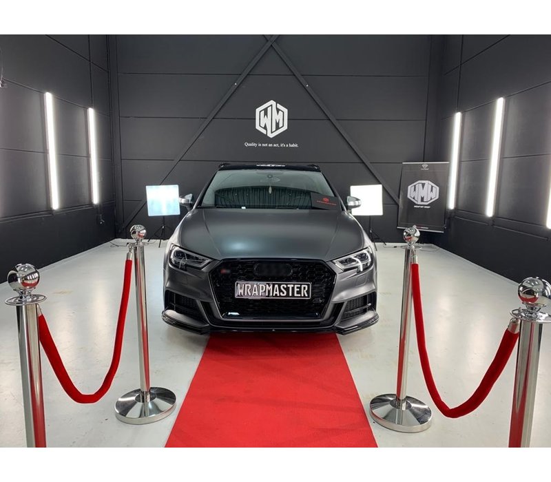 RS3 Look Kühlergrill Black Edition für Audi A3 8V