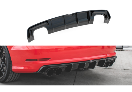 Maxton Design Aggressive Diffuser for Audi A3 8V S line / S3