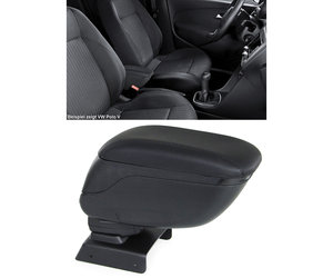 Central armrest for VW Polo 5 V 6R 6C (2009-2017) fabric black
