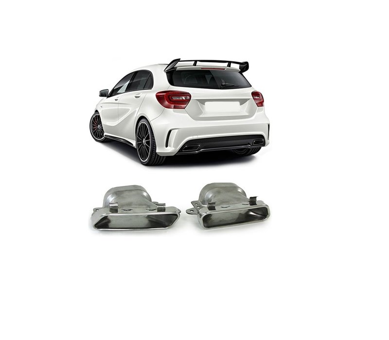 AMG Look Auspuff Endrohr für Mercedes Benz A-Klasse W176