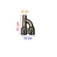 GTD / GTI Look Uitlaat tips V.2